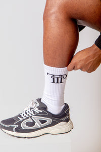 White Logo Socks