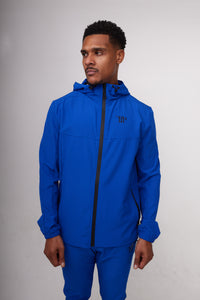 Mens Pro Active Tapered Fit Tracksuit Top- Blue/Black 02