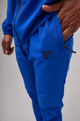 Mens Pro Active Tapered Fit Tracksuit Bottoms Blue/Black 02