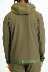 Mens Pro Active Tapered Fit Tracksuit Top- Khaki 04