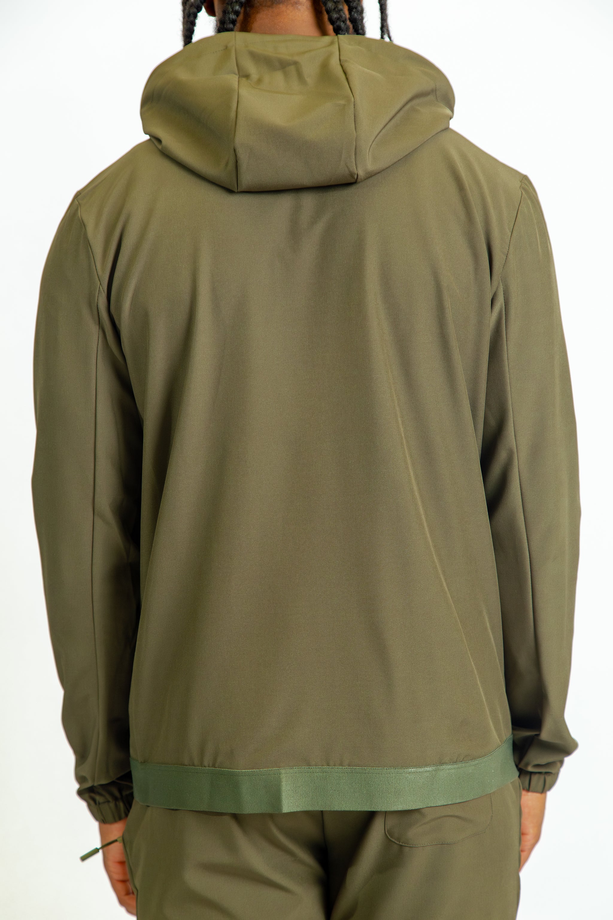 Mens Pro Active Tapered Fit Tracksuit Top- Khaki 04