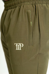 Mens Pro Active Tapered Fit Tracksuit Bottom- Khaki 04