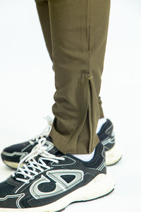 Mens Pro Active Tapered Fit Tracksuit Bottom- Khaki 04