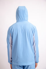 Mens Pro Active Tapered Fit Tracksuit Top- Blue/Grey 05