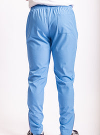 Mens Pro Active Tapered Fit Tracksuit Bottoms- Blue/Grey 05