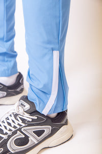 Mens Pro Active Tapered Fit Tracksuit Bottoms- Blue/Grey 05